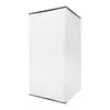 A white freestanding changing room or fitting room. Voir les images du produit
