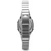 A side view of a silver digital watch with a metal band. Podgląd zdjęcia produktu