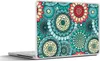 MuchoWow® Laptop Aufkleber Sticker Cover Mädchen - Blumen - Produktbild-Vorschau 1