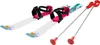 A pair of children's skis and ski poles against a white background. Anteprima dell’immagine prodotto