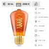 Eglo LED Spiral Filament Leuchtmittel Edison ST64 4W E27 Produktbild-Vorschau 3