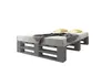 Lermowood Palettenbett M2 180 x 200 cm Grau Holzbett Produktbild-Vorschau 2