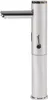 A silver-colored faucet with a chrome spout and handle, shown against a white background. Produktbild-Vorschau