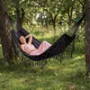 Outtec® Hängematte - 200x150 cm, bis 200kg - Boho Baumwoll Produktbild-Vorschau 6