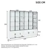 Standvitrine 240 x 32 x 200 cm, 12 transparente Glastüren Produktbild-Vorschau 7