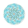 MuchoWow® Mauspad Mousepad Mandala - Blau - Gelb - Abstrakt Produktbild-Vorschau 1