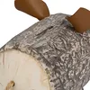 Relaxdays Sparschwein Baumrinde, mit Öffnung, Dolomit, Produktbild-Vorschau 6