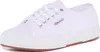 A white Superga sneaker is shown from a side angle against a white background. Voir les images du produit