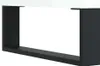 A black U-shaped table base or furniture leg, isolated on a white background. Podgląd zdjęcia produktu