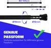 Klemmstange Schwarz 80-125cm ausziehbar, Ø16/19mm, Produktbild-Vorschau 2