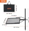 Diagram showing dimensions of a portable grill and its carrying bag. Náhled obrázku produktu