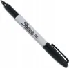 A black and white Sharpie marker with a black cap and clip, shown diagonally on a white background. Anteprima dell’immagine prodotto