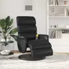 vidaXL Massagesessel mit Fußteil Schwarz Kunstleder Produktbild-Vorschau 3