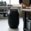 plasteo 220 Liter Weithalsfass Schwarz mit Deckel, Produktbild-Vorschau 2