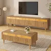 Merax LED-Möbelset, Wohnwand-Set 2-teilig, TV-Schrank 4 Produktbild-Vorschau 1