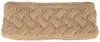 Zopfstrick-Stirnband mit Fleecefutter von Hut-Breiter in beige