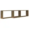 vidaXL Wandregale 2 Stk. Räuchereiche 100x15x30 cm Produktbild-Vorschau 13