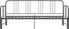 Divano letto allungabile in metallo grigio 90x200 cm Anteprima dell’immagine prodotto 5