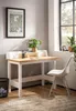 FineBuy Schreibtisch 106x53x90 cm Weiß Bürotisch mit Produktbild-Vorschau 2