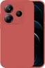 A red phone case is shown with a partial view of a smartphone screen on the right. Produktbild-Vorschau