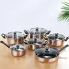 Topfset 12 Teile Edelstahl Kochtopf Set Mit Pfanne Und Produktbild-Vorschau 6