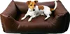4L Textil MARIO Hundebett Kunstleder braun Hundebett grosse Produktbild-Vorschau 2