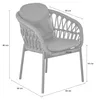 LC Garden Bari Armlehnstuhl Aluminium/Rope Dunkelgrau inkl. Produktbild-Vorschau 11
