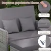 COSTWAY Polyrattan Sonnenliege, Gartenliege mit Produktbild-Vorschau 7