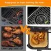 100 kusů pečicího papíru pro fritézu Ninja Airfryer, 20,5 x Náhled obrázku produktu 4