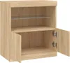 Cloris DesignMöbel Sideboard mit LED-Leuchten Sonoma-Eiche Produktbild-Vorschau 7