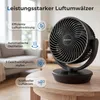 Tischventilator, leiser Ventilator mit 100° Oszillation & Produktbild-Vorschau 2