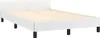 vidaXL Rám postele s čelom bez matraca biely 120x200 cm Náhľad obrázku produktu 1