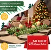 KESSER® Weihnachtsgirlande naturgetreue LED Girlande Produktbild-Vorschau 5