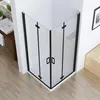 MIQU Duschkabine 90x80 x185 cm Eckeinstieg Falttür 180º Produktbild-Vorschau 4