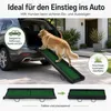 Wiltec Hunderampe 155 x 40 cm 90 kg faltbar Kunstrasen Produktbild-Vorschau 2