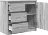vidaXL Príborník so zásuvkou Grey Sonoma 71x35x65 cm Náhľad obrázku produktu 5