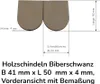 50 Stück Holzschindeln Biberschwanz B 41 mm x L 50 mm x 4 Produktbild-Vorschau 2