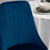 Krzesło welurowe LOUIS granatowe Podgląd zdjęcia produktu 6