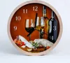Holzuhr 30fi cm wanduhr - Wein Produktbild-Vorschau 1
