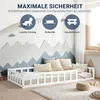 Homestyle4u detská posteľ biela s ochranou proti vypadnutiu Náhľad obrázku produktu 3