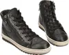 A pair of black high-top sneakers. Produktbild-Vorschau