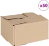 vidaXL Faltbox mit Speicher 50 Stk. Natur 20 x 15 x 10 cm Produktbild-Vorschau 1