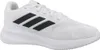 A white Adidas running shoe with black stripes. Produktbild-Vorschau