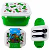 Minecraft Creeper & TNT Chiusura a clip Bento impilabile Anteprima dell’immagine prodotto 1