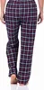 Damen Flanell Schlafanzug Hose kariert aus Baumwolle - 222 Produktbild-Vorschau 3