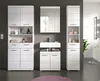 Badezimmer Hochschrank "Shawn" in weiß Hochglanz Badschrank Produktbild-Vorschau 7