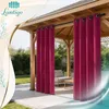 Lantigo Outdoor Vorhang Altrosa 155x260 cm Blickdicht Produktbild-Vorschau 8