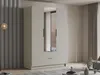 Vysoká šatní skříň 150 cm se zrcadlem MARILA - kašmír / Náhled obrázku produktu 1