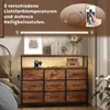 WOLTU Kommode mit 9 Stoffschubladen, LED und Steckdosen, Produktbild-Vorschau 6