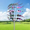 3D Metall Windmühle | Kinetisches Windspiel mit Gartenpfahl Produktbild-Vorschau 4